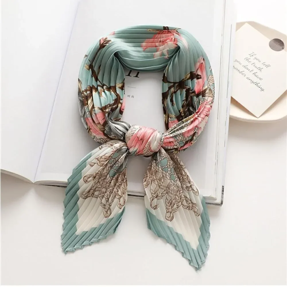 Pleated Blossom Scarf